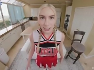 Buxom Cheerleader Kay Lovely gets bush fucked in POV