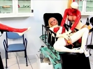 Blonde fingering and toying her ass before taking two