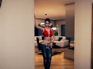 Your Big-Dicked Girlfriend Slaps You Around And Fucks Your