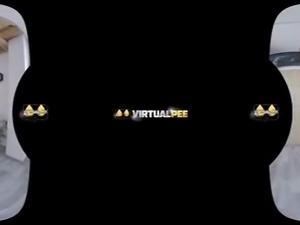 Virtual porn with blonde Vanessa Hell who tastes her pee