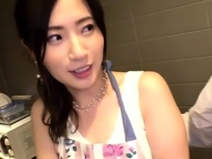 Adorable Japanese teen Izumi Koizumis pussy toyed until