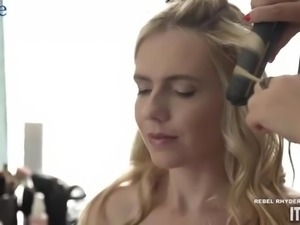 Backstage of interracial anal scene with Rebel Rhyder and Brickzila