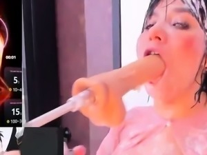 Busty milf horny solo toy time