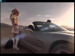 Busty Blonde MILF in a Cowboy Hat Got Fucked in the Desert