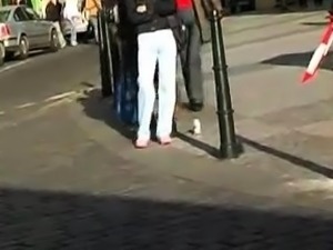 Amateur redhead Eurobabe Linda Sweet fucked in public