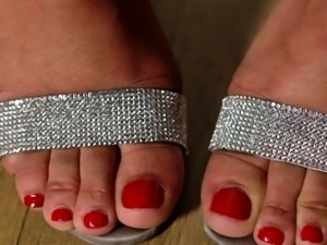 Is Scarlit Scandal really ready to be his sexy feet slut?