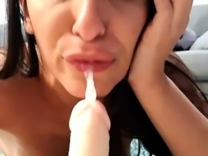 Amateur Brunette Anal Toy