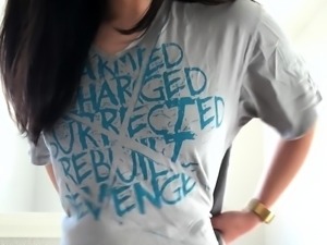 Webcam Asian chick anal masturbation tease