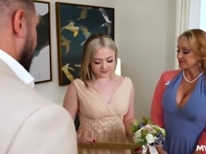 Eva Nyx has a threesome with her stepmom and her man