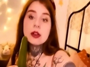 Beautiful Sonya having a horny solo toy masturbation