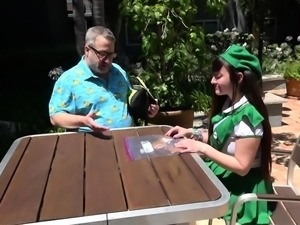 TadpolexStudio - Girl Scout Tifa Quinn Sells Cookies Then