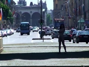 Amateur ass ramming outdoors