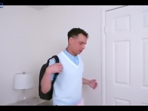 Hot stepmom appears to be a pornstar and seduces her stepson in POV