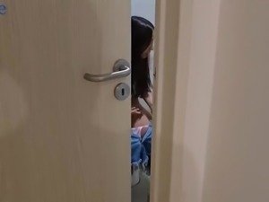 Big booty latina brunette shouts at stepbro and sits on his big cock