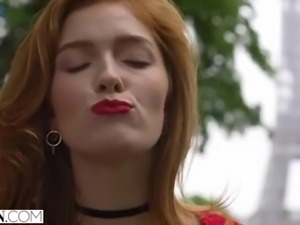 Jia Lissa's Parisian Threesome Adventure with Big Dick Action